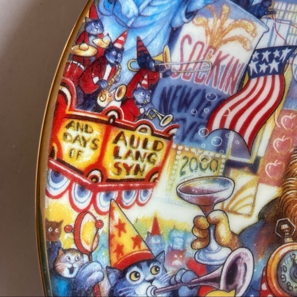 Franklin Mint Limited edition heirloom new year cat plate - Picture 6 of 8